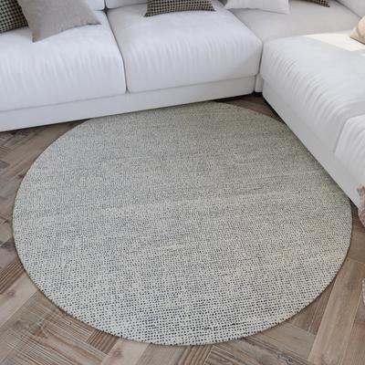 Teppich WECON HOME "Hamptons THIRTYTWO", blau, H:15mm Ø:200cm, Polyester, Teppiche, Teppich, Kurzflor, Wohnzimmer, Schlafzimmer, elegant, robust, Linien Muster