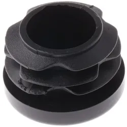 RS PRO, Profil + Stange, Endkappe rund Schwarz passend für Ø 25.4mm