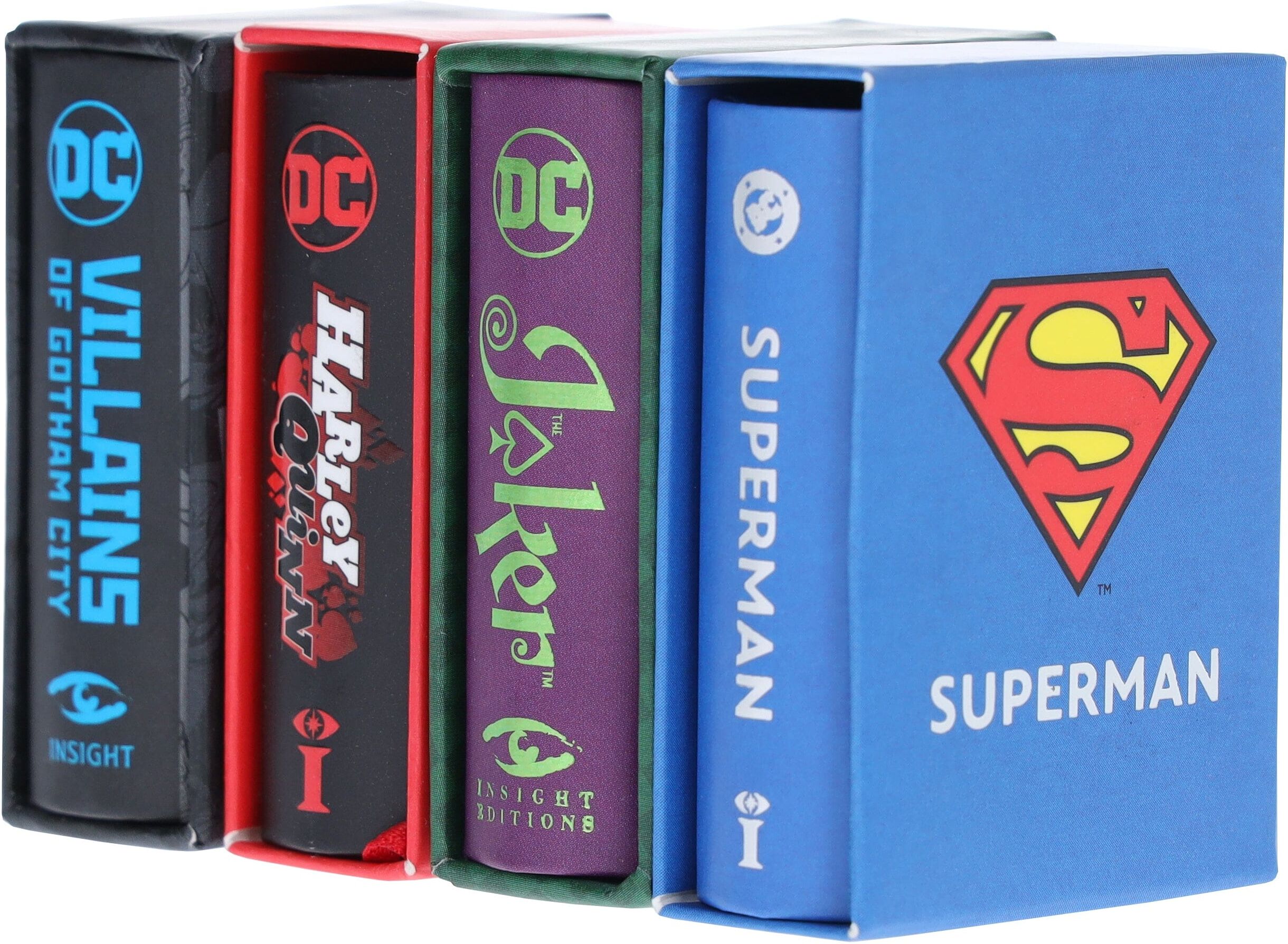 DC Comics Tiny Collection 4 Tiny Books Set - Fiction - Hardback Insight Editions