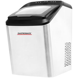 Gastroback Eiswürfelmaschine Bartender Pro, 9 Eiswürfel in 15 Min., selbstreinigend, Tank 2,8L