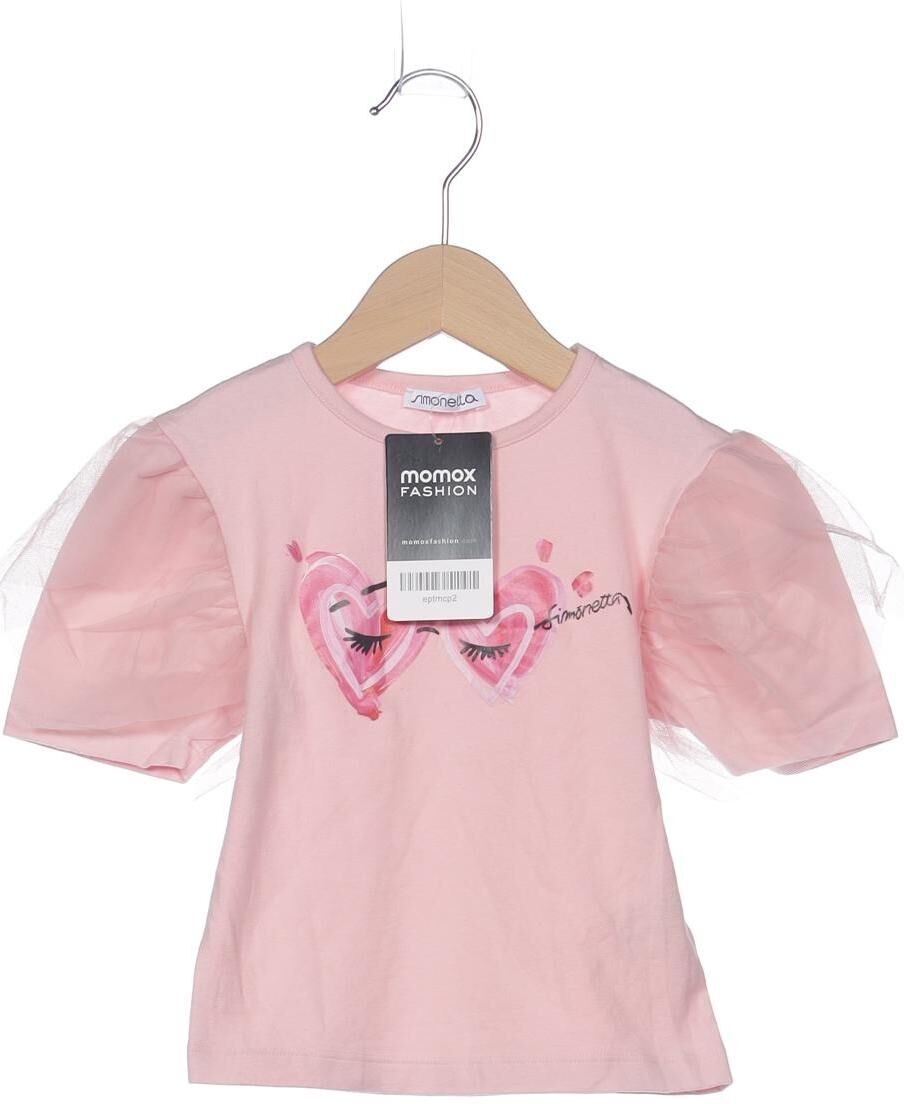 simonetta Mädchen T-Shirt, Pink, Gr. EU 104, Synthetik / Baumwolle / Elasthan - Second Hand