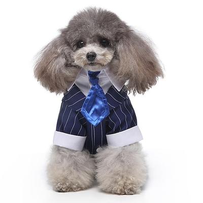 Hunde Katzen Smoking Anzug Party Sanft Wasserdicht Atmungsaktiv Weich Waschbar Komfortabel Outdoor Halloween Casual Hundebekleidung for Bichon Frise Spitz kleines Haustier Schmetterling Small