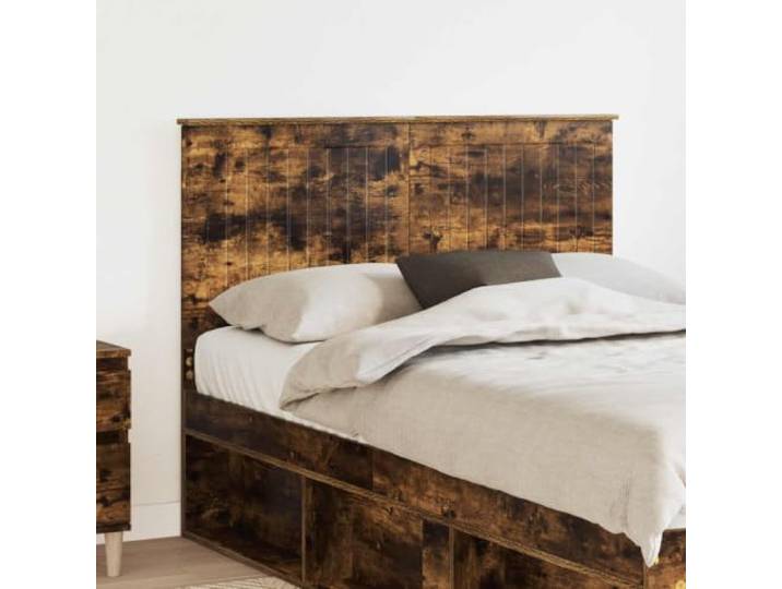 Molumvel Kopfteil 135 cm für Bett aus Holzwerkstoff in Eiche-Optik Rechteckiges Design, Pflegeleichte Oberfläche, Stabile Rückenstütze