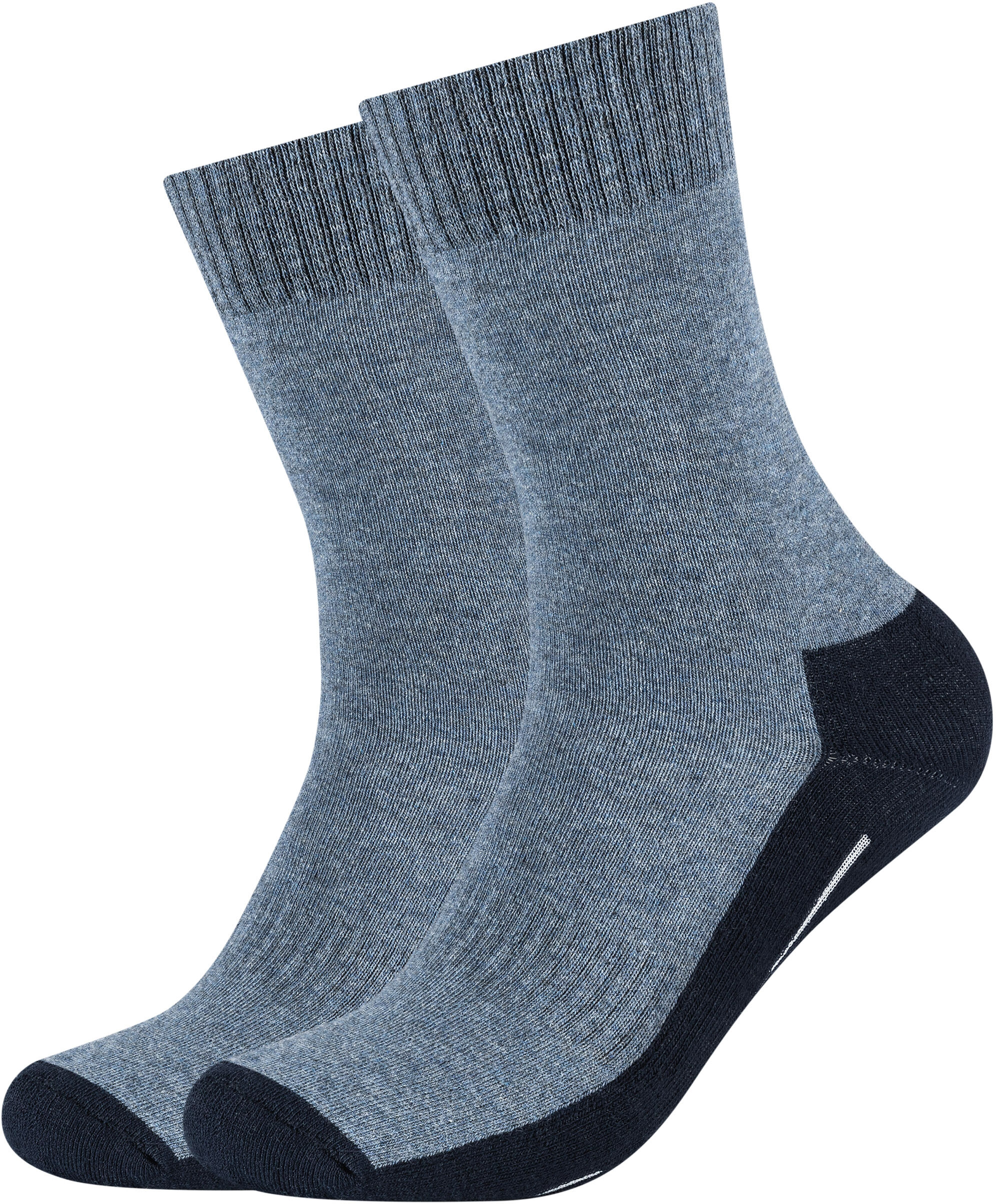 Socken CAMANO "function", Damen, Gr. 35-38, blau (hellblau, navy), Materialmix, mehrfarbig, meliert, normal, Socken Socken, mit feuchtigkeitsregulierendem Material hellblau, navy 35-38
