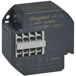 Legrand 049120 UP-Fernschalter, elektronisch, 230V, 1S/10A, Nulldurchgangsschaltung, 49x46x26mm