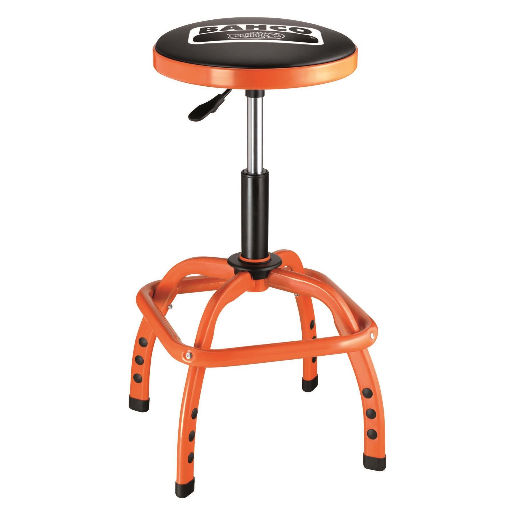 Bahco Gepolsterter Werkstatt Drehhocker Stuhl, pneumatisch (35.50 cm, 43 cm) (BLE305)