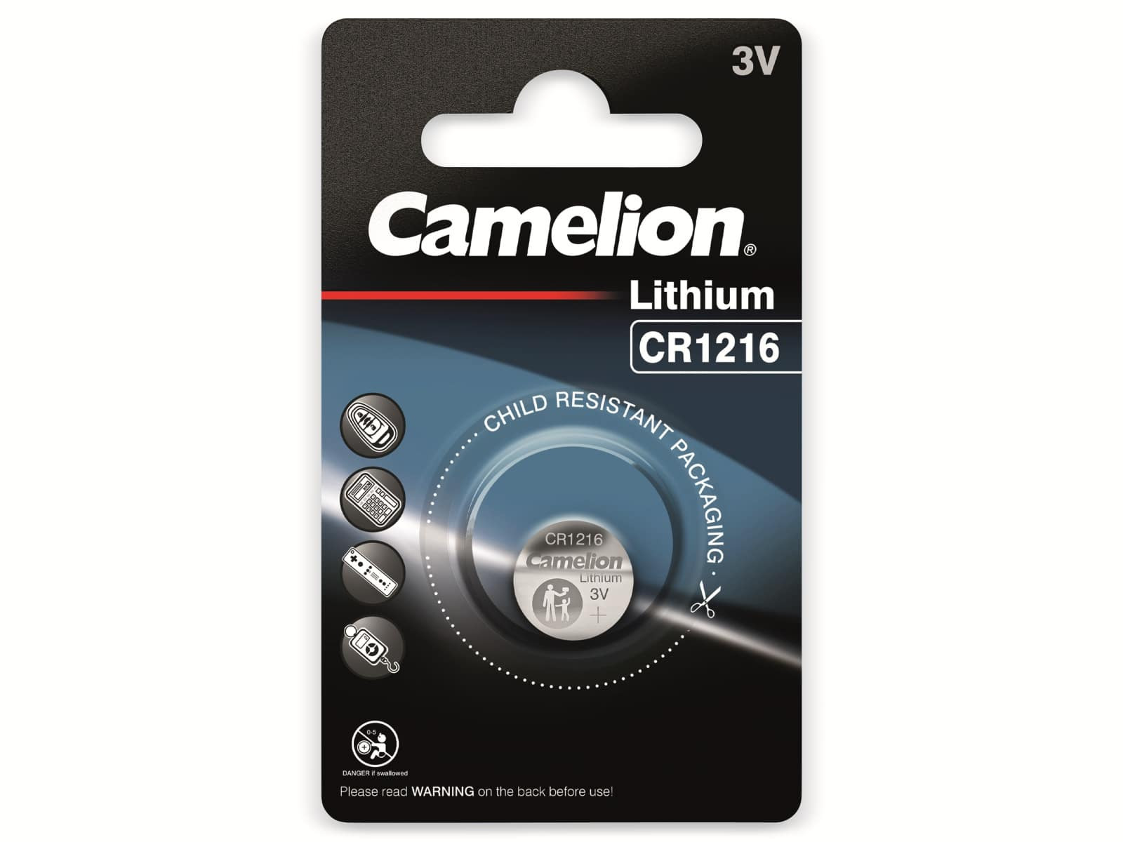 Camelion CR1216 lithium knoopcelbatterij, zilver