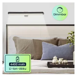Casativo, Bilderleuchte + Spiegelleuchte, 2er-Set Wandleuchte mit Fernbedienung & Touch Schalter, USB- & Akkubetrieb, dimmbar