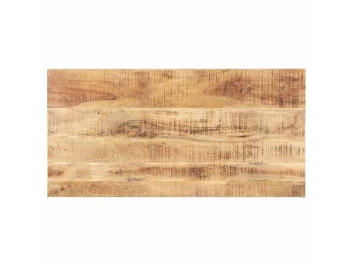 fsahslih Tischplatte Massivholz Mango 100x60 cm Ersatzplatte Natur Veredeltes Hartholz im Vintage-Stil für Esszimmer, Gastronomie und Büro mit individueller Maserung als echtes Unikat.