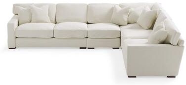Salem Sectional - Pre-Configured, Fabric, Fabric / 4-Pc Sectional, Crypton Chenille Nomad Snow (Stocked) / 4 Pc Sectional - Grandin Road