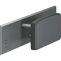 Rückenlehne Serie Cavere mit Montageplatte aus Alu., Anthrazit-Metallic 95, ohne Montageset