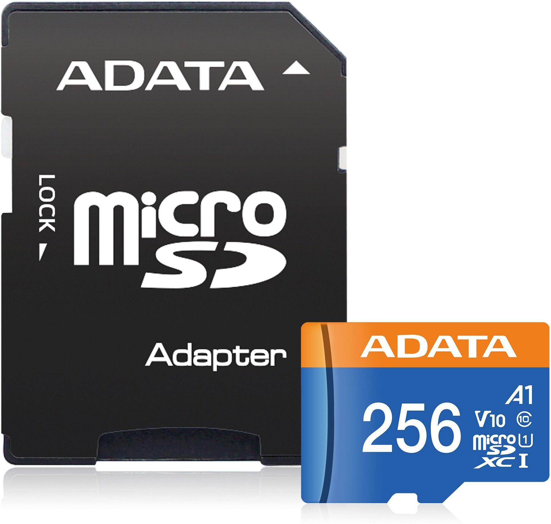 ADATA Premier microSDXC/SDHC UHS-I Class 10 A1 V10 Memory Card with SD Adapter 256GB