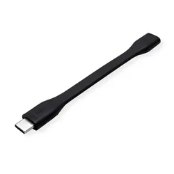 Roline USB4 Gen3x2 Kabel, Emark, Flach, C-C, ST/BU (0.12 m, USB 4, 100 W), USB Kabel