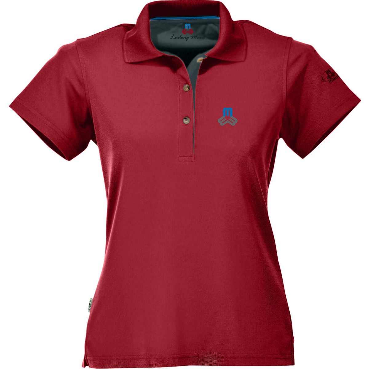 MAUL Sport Aeschi Fresh - 1/2 Poloshirt red/dark grey (9308) 54 5141299237-9308-54