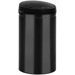 DELUKE® Sensor Mülleimer Küche 40L Schwarz Automatik Bewegungssensor Klemmring Smarter Abfalleimer mit Deckel Müllbehälter Kücheneimer