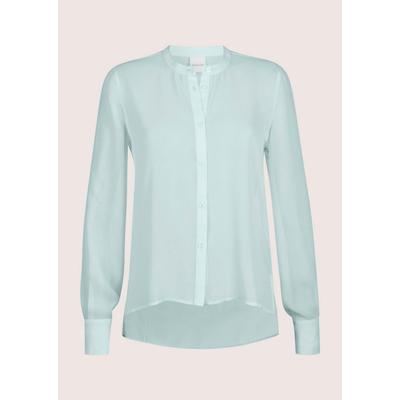 Langarmbluse MADELEINE "Bluse Luftige Chiffon-Bluse, Halbarm", Damen, Gr. 44, grün (salbei), Obermaterial: 100% Polyester PES., Modern, normal, Blusen