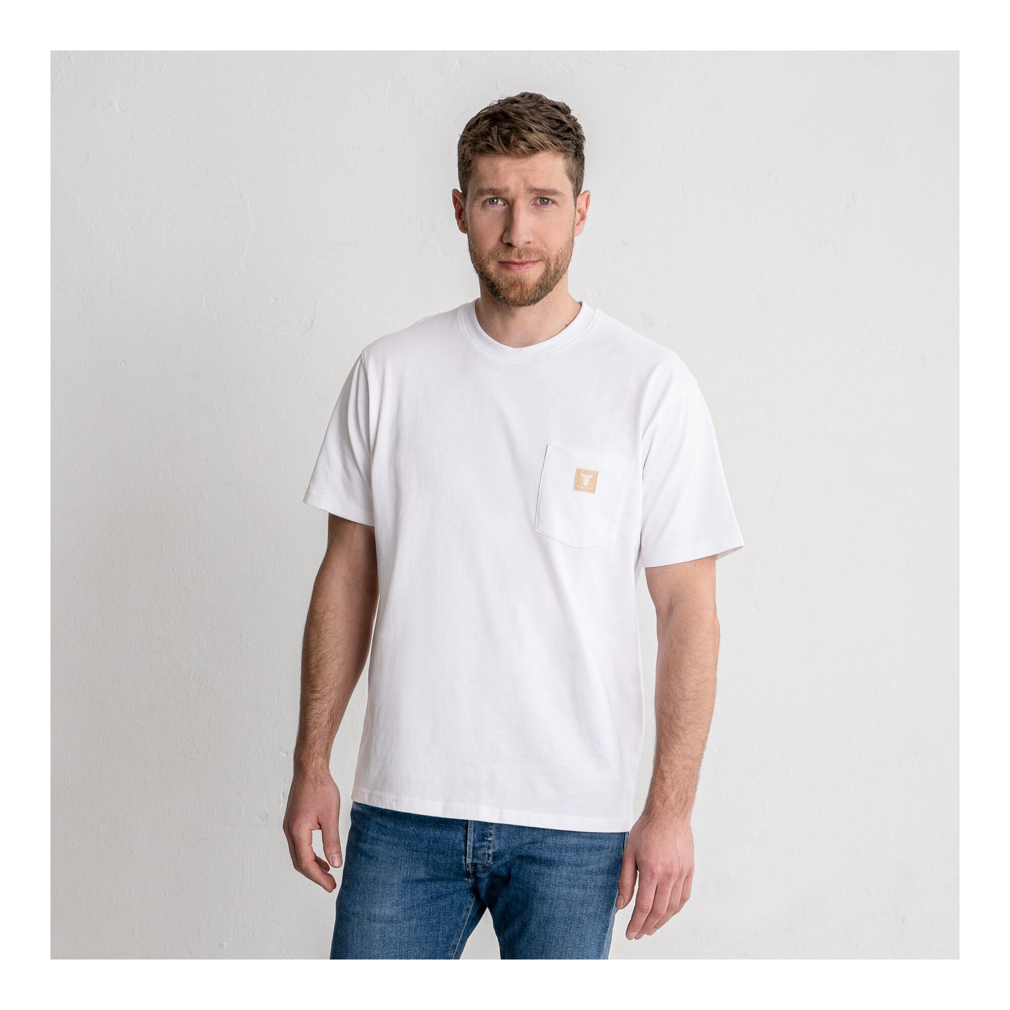 STIER Heavy Tee Pocket organic cotton M White (906638)