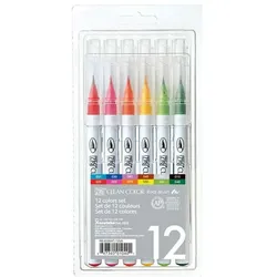 Zig, Marker, Clean Color Pensel Pen Saet m. 12 (12x)