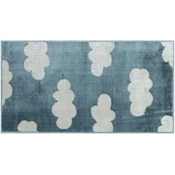 KJUT Webteppich  Clouds , blau , Synthetische Fasern , Maße (cm): B: 80