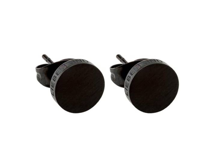 LJ-0067-E-07 LIEBESKIND BERLIN Ohrstecker Größe 7 mm in Edelstahl, IP Black …