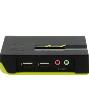 LevelOne ViewCon KVM-/Audio-Switch USB 2 x KVM/Audio - 1 lokaler Benutzer - Desktop (KVM-0221)