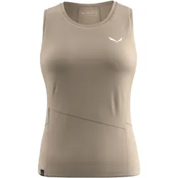 Salewa, Damen, Sportshirt, Puez Sporty Dry'Ton Tanktop Da (38, M), Beige