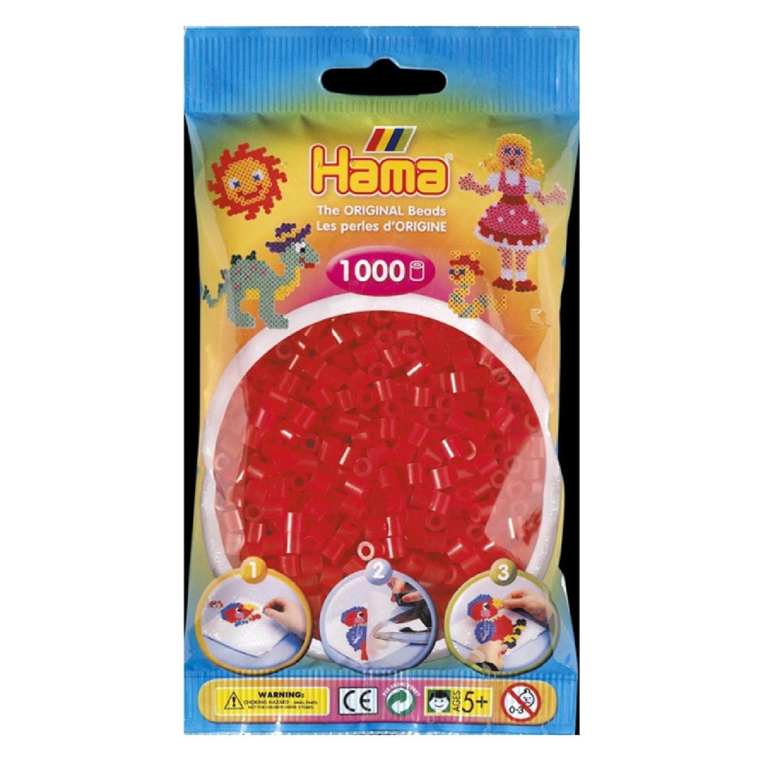 Hama Perlen Hama Perlen-rot transparent (013) (207-13)