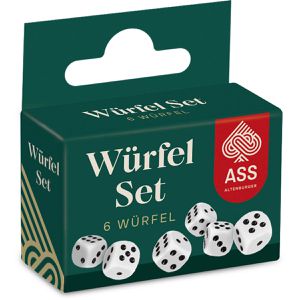 ASS Würfel Altenburger, 22574019, elfenbein, 6 Würfel, 6 Stück