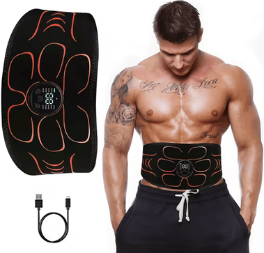 Inspire Essentials EMS Abdominal Muscle Trainer USB Rechargeable ABS Stimulator Waist Slimming Belt For Fitness And Toning EMS Abdominal Muscle Trainer USB Rechargeable ABS Stimulator Waist Slimming Belt For Fitness And Toning
