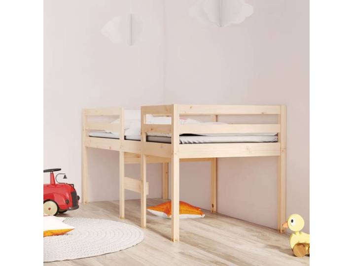 Lit multifonctionnel - lemon - LL1599 - 90x200 cm - Bois de pin massif - Mi-haut