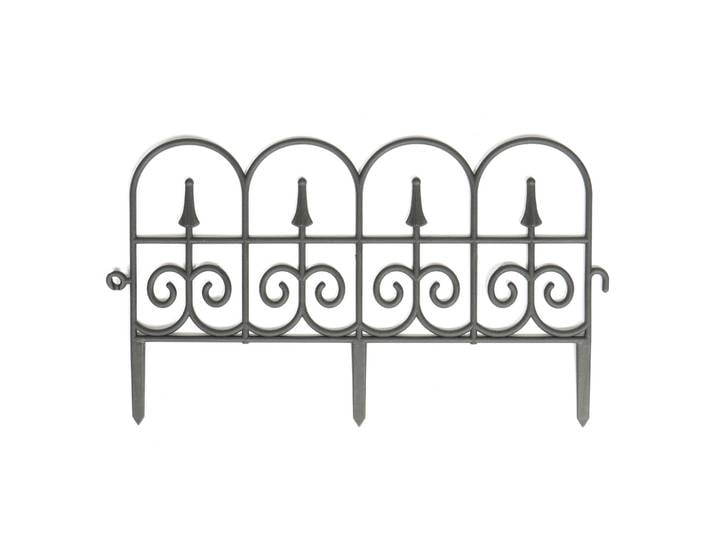 Beetumrandung schwarz 8er Set