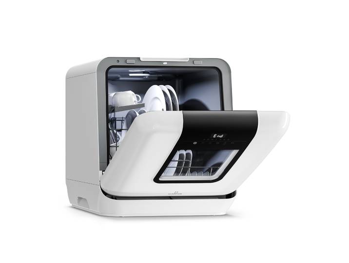 Klarstein Melville Lave-vaisselle Portable - Lave-vaisselle Compact 3 Couverts - 7 Programmes - 6 L Par Cycle - Système Aquastop