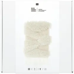 Rico Design Rico Hooki Hooki, Knüpfset, Weisse Lands, Handarbeitsset, Weiss, Grün