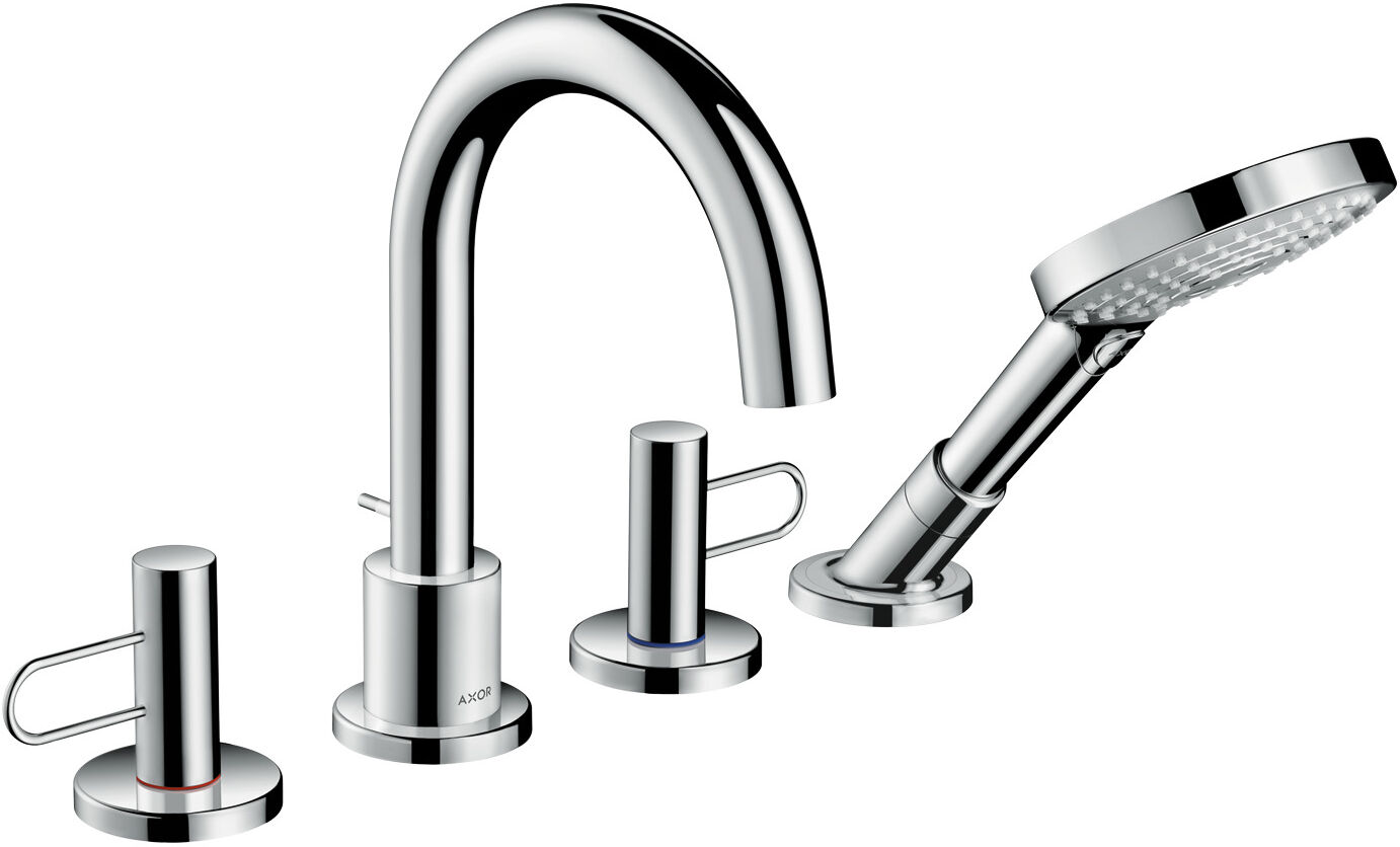 Hansgrohe Axor Uno - Axor Uno 4 trous 38445000 chromé, avec poignée en boucle