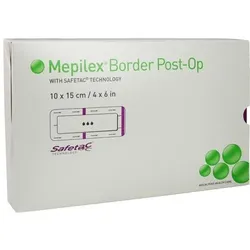MEPILEX Border Post-OP Verband haftend 10x15 cm 10 St