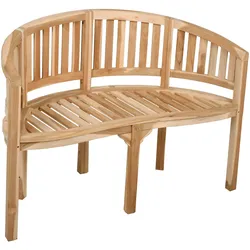 Gartenbank Echtholz Teak 2-Sitzer Ambon