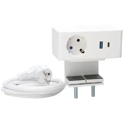 Kopp 939802106 VersaQ, USB-A/C, Induktion., weiß