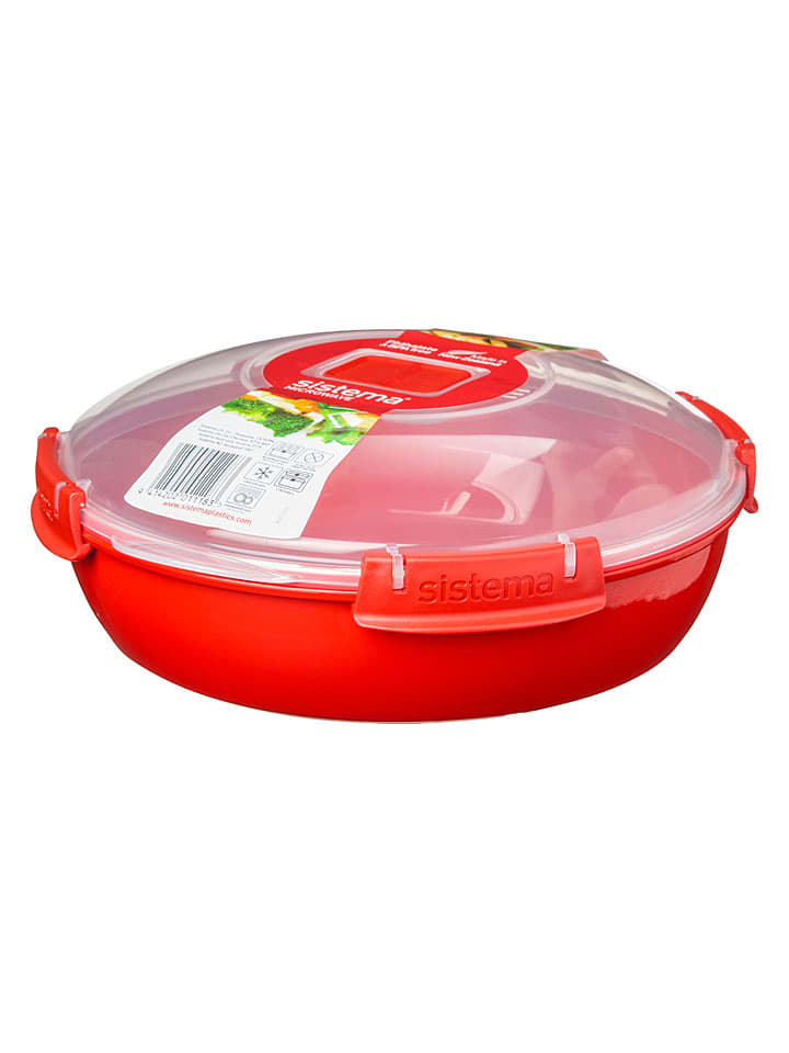 sistema Mikrowellen-Teller ''Heat & Eat'' in Rot - 1,3 l - onesize