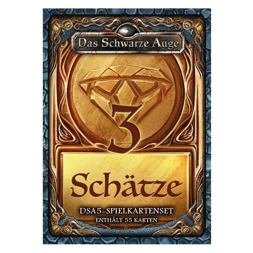 Ulisses Spiele DSA5 Spielkartenset - Schätze & Kostbarkeiten 3, 55 Karten (DE-Ausgabe) (Deutsch, 3 - 5 Spieler) (US25449)