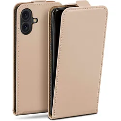 moex Flip Case iPhone 16 Klapphülle Leder Optik