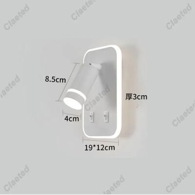 Uplift Picks Adjustable LED Bedside Reading Light With USB Charging Port e neutral Light
