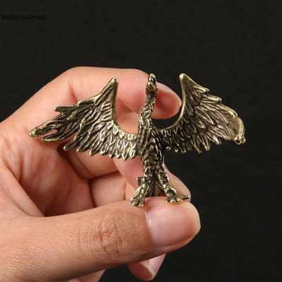Solid Brass Phoenix Statue Feng Shui Wealth Luck Desk Decor Solid Brass Phoenix Statue Feng Shui Wealth Luck Desk Decor