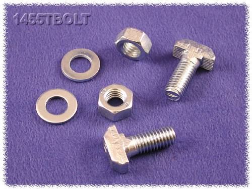 Hammond Electronics 1455TBOLT Befestigungsschraube Stahl Silber 2St.