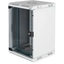 Digitus 10"-/ 19"- Kombi Wandgehäuse 10HE (10") horizontal 5HE (19") vertikal RAL 7035 grau