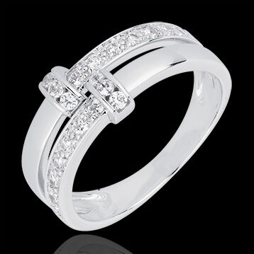 Edenly Diamantring Istria in WeiÃŸgold