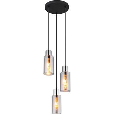 GLOBO LIGHTING Hängeleuchte "LIDARIA", schwarz, 1 Stk., Leuchten, Hängelampe/Pendelleuchte/Esszimmer/Wohnzimmer/Esstisch, Hängeleuchte