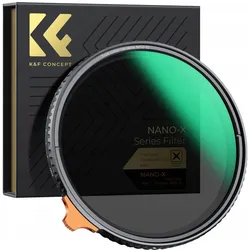 K&F Concept Filtr Kf Filtr Nd Szary Regulowany Nd2-nd32 82mm True Color Mrc Nano X K&f Nd 2-32 / Kf01.2161 (82 mm, ND- / Graufilter), Objektivfilter, Grau