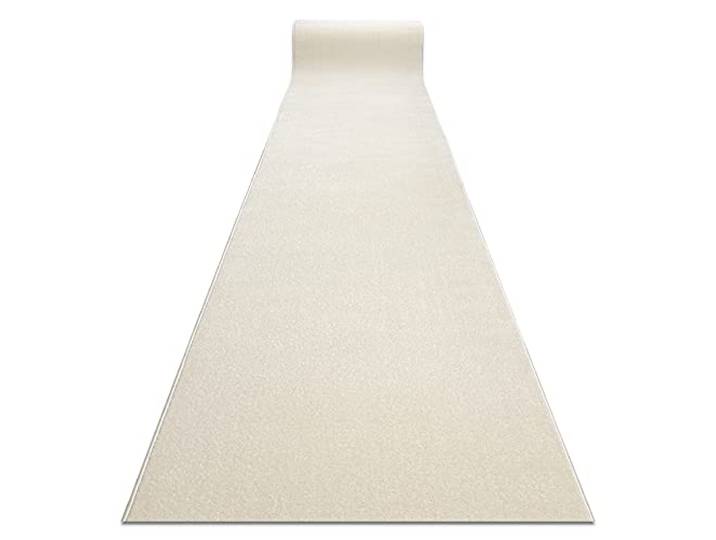 rugsx Läufer KARMEL glatt - Einfarbiger Teppichläufer für Küche, Wohnzimmer & Flur - Weiß - 60x110 cm