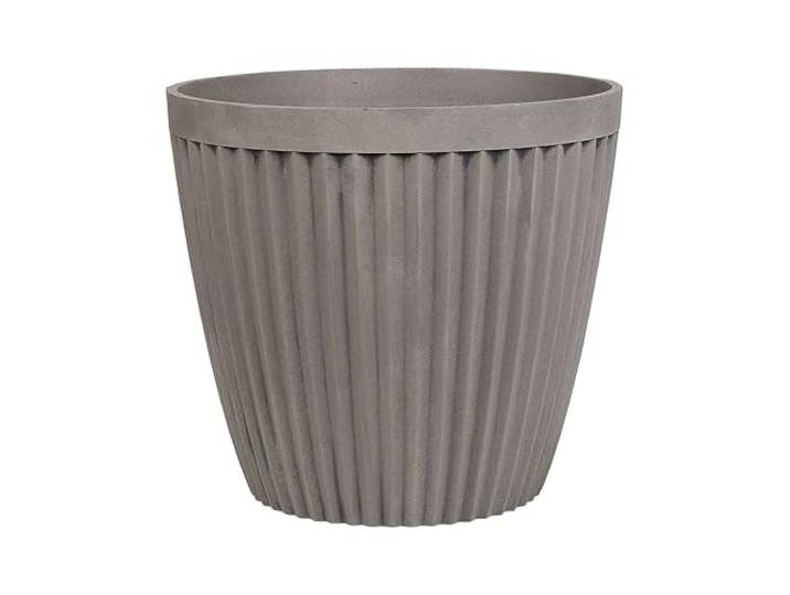 Blumentopf Stein 44x44x39 rund grau Poka