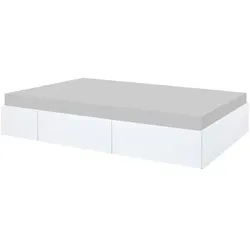 Inter Link Bett Skiva 140 x 200 cm Dekor Weiß